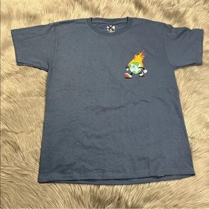 A-lab Zumiez Boys Coming In Hot Earth Blue T Shirt Size Large